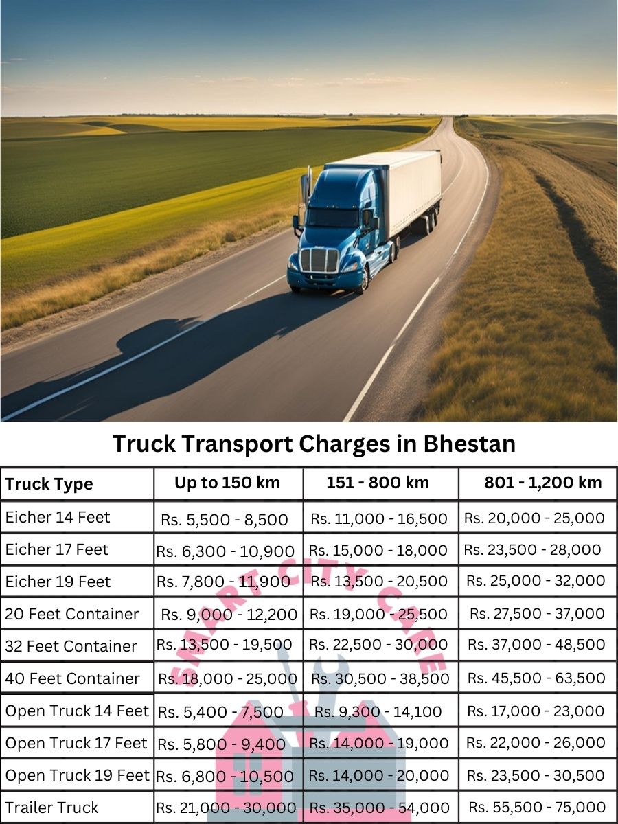 Truck Transport Charges in Bhestan, Surat