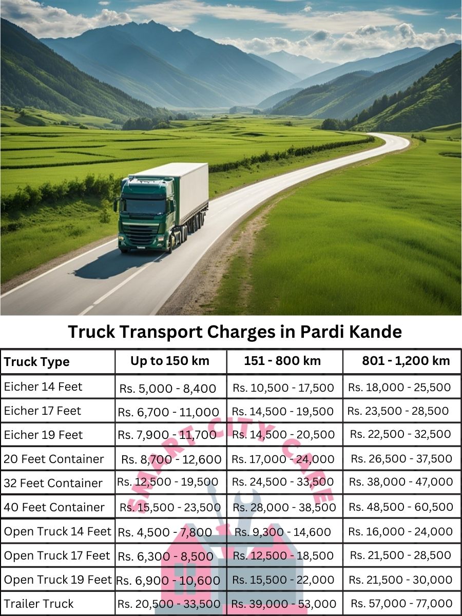 Truck Transport Charges in Pardi Kande, Surat